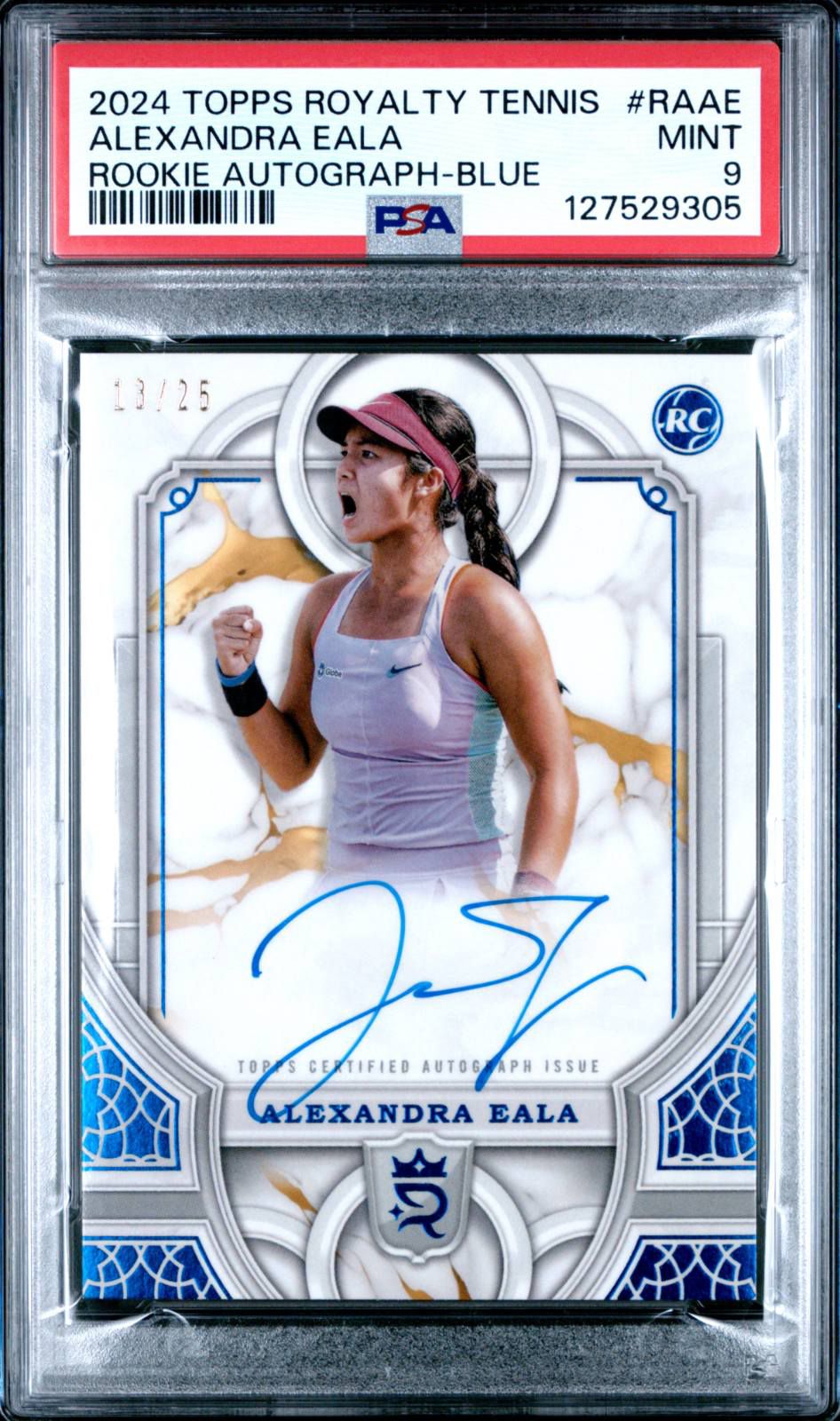 Alexandra Eala 2024 Topps Royalty Tennis ROOKIE RELIC AUTOGRAPH