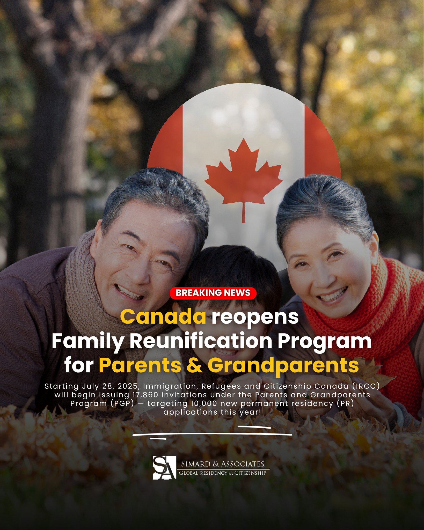 Simard - 🇨🇦 Big News: Canada Opens 2025 Parents & Grandparents ...