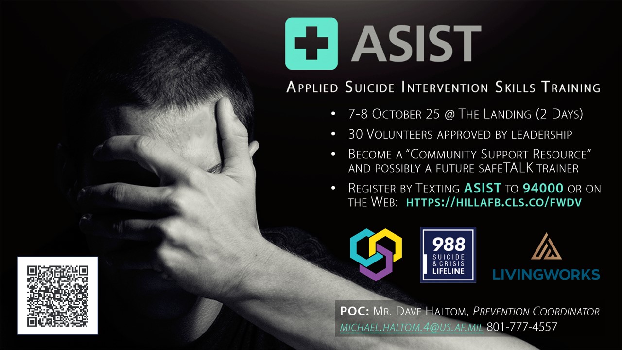 Applied Suicide Intervention Skills... - Hill Air Force Base | Facebook