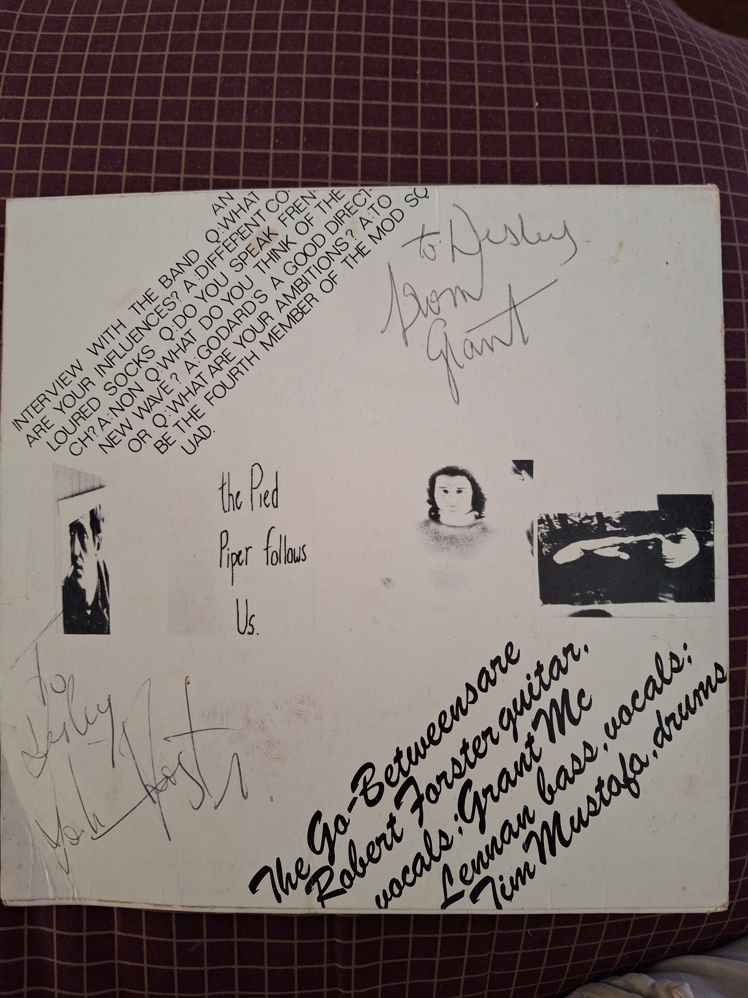 Selling rare Go-Betweens records and memorabilia