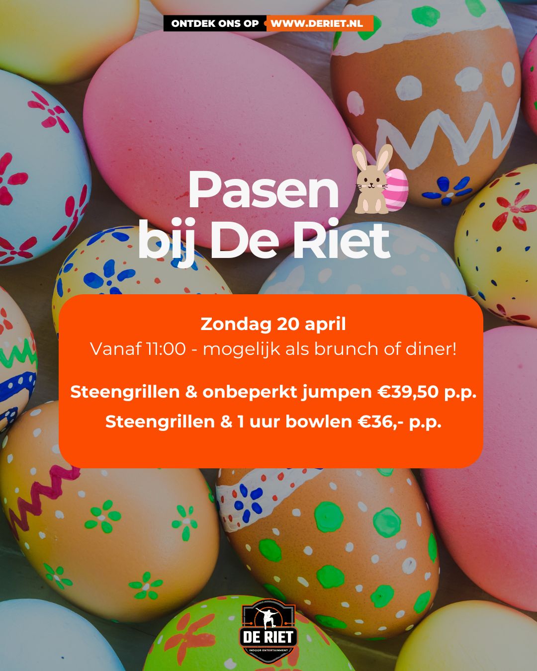 De - 𝗡𝗼𝗴 𝗴𝗲𝗲𝗻 𝗽𝗹𝗮𝗻𝗻𝗲𝗻 𝘃𝗼𝗼𝗿 𝗘𝗲𝗿𝘀𝘁𝗲 𝗣𝗮𝗮𝘀𝗱𝗮𝗴? 🐣 Reserveer last minute ons ...