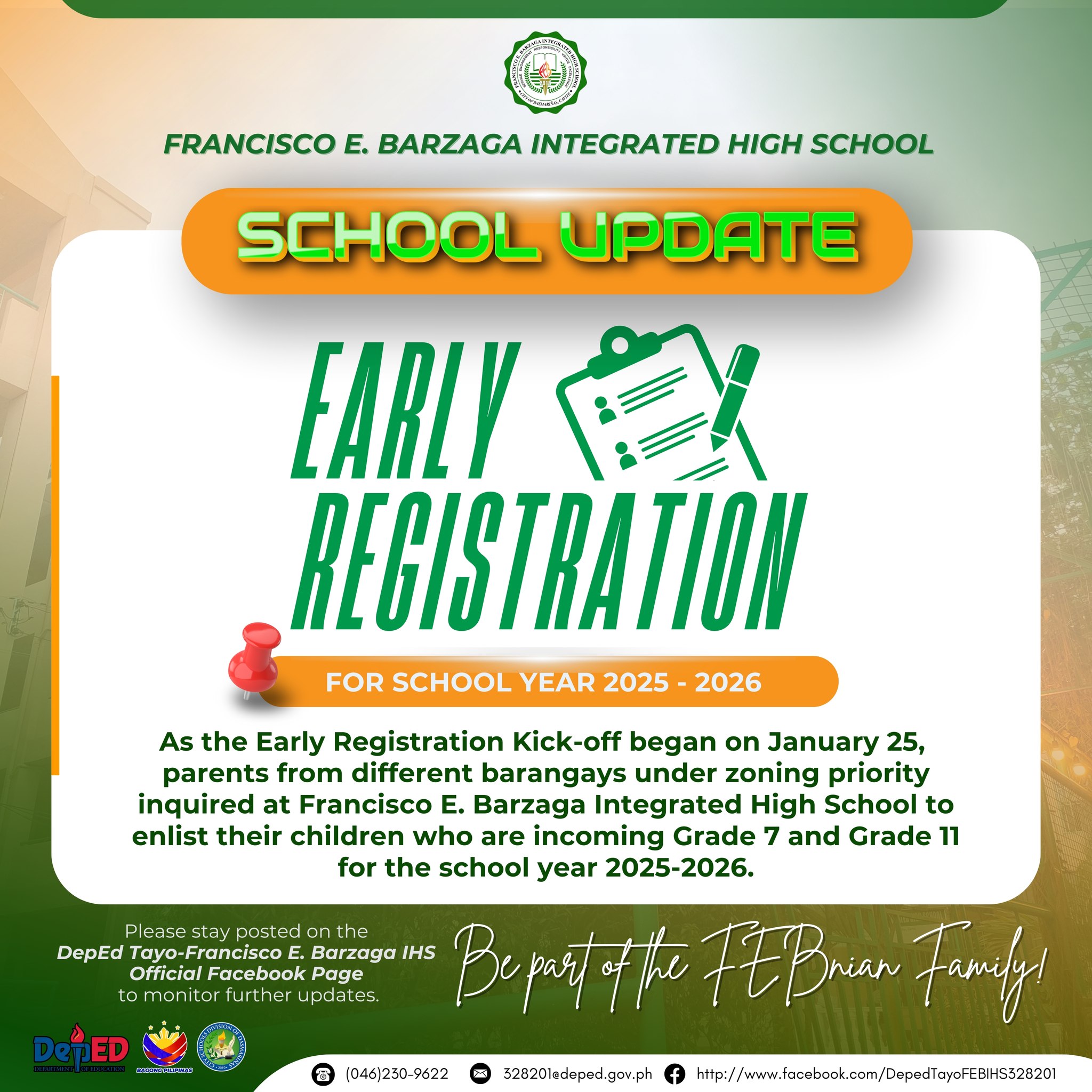 DepEd Tayo Francisco E. Barzaga IHS - Dasmariñas City | Dasmariñas