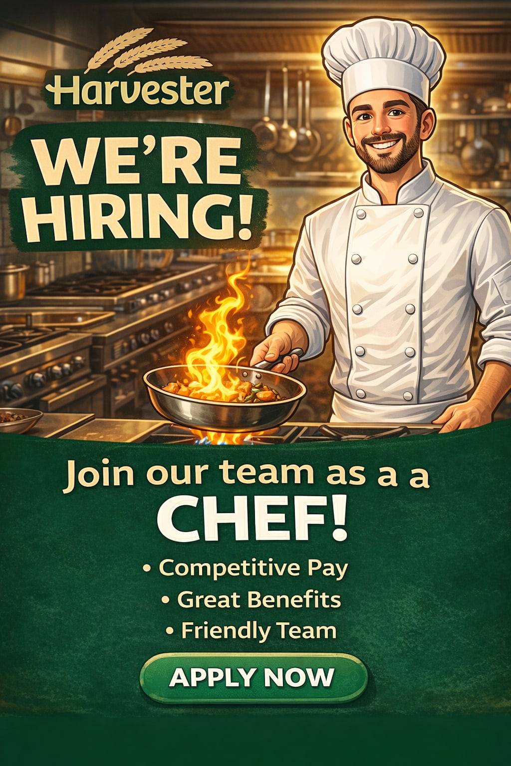 Harvester - 📣 WE’RE HIRING! 👨‍🍳 Chef – Harvester Shorehouse Love ...