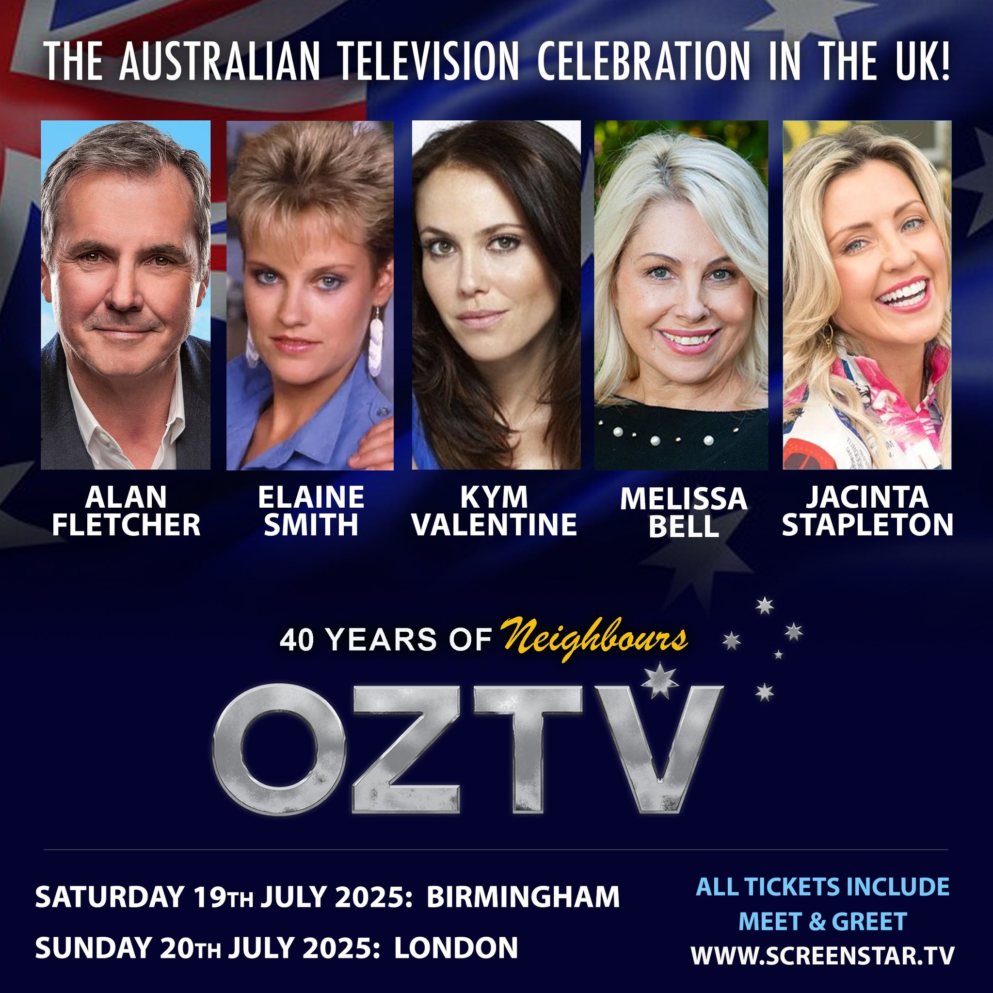 Screen - Thank You to all the OZTV / Neighbours fans who have booked so ...