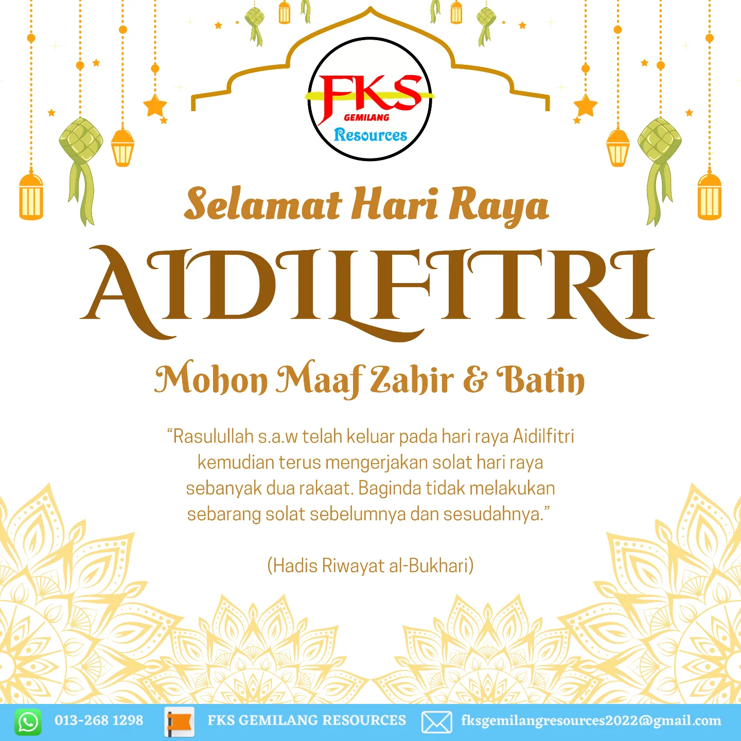 FKS - *Selamat Hari Raya Aidilfitri* *Mohon Maaf Zahir & Batin* *FKS ...