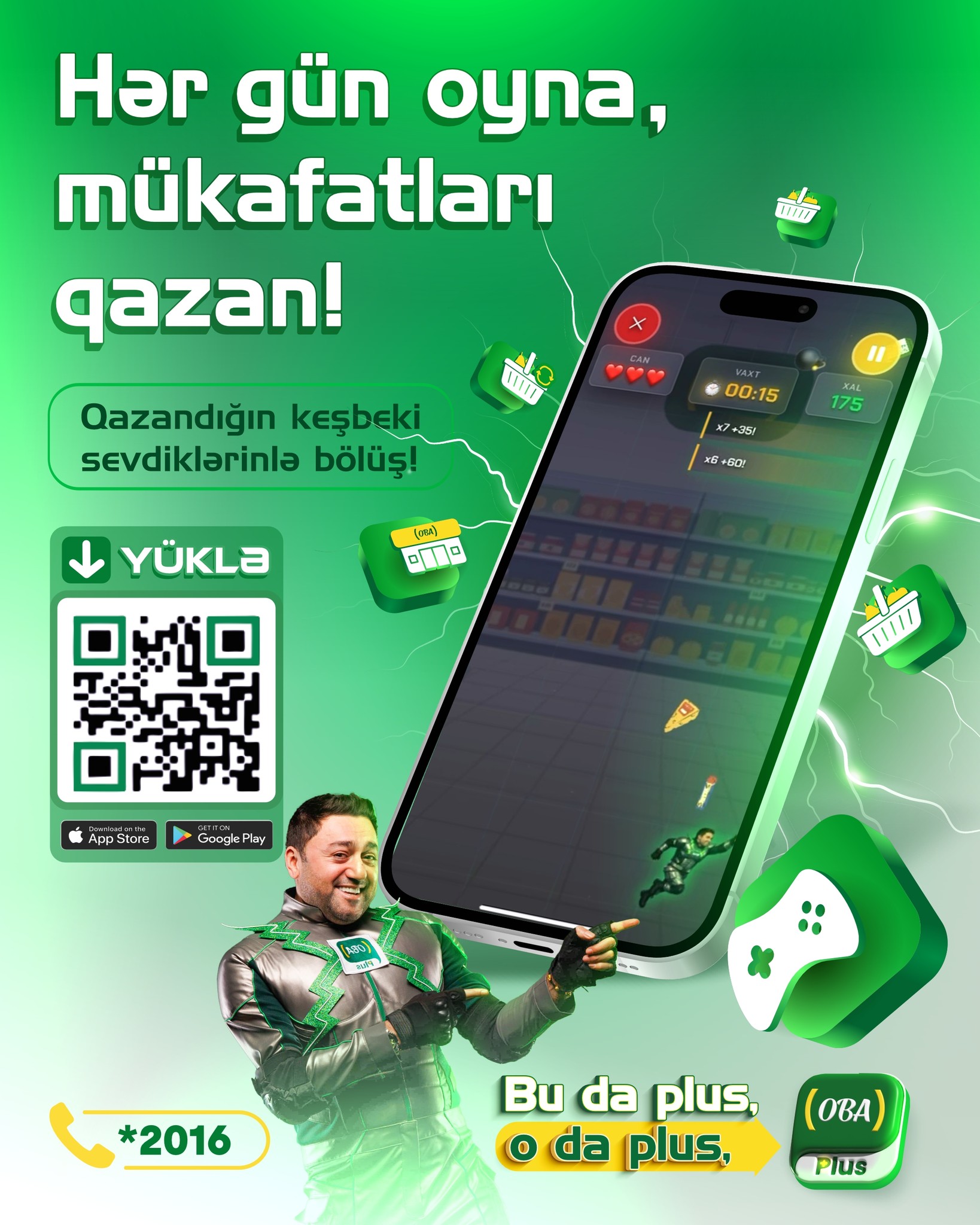 OBA - OBA” mobil tətbiqi yeniləndi və OBAPlus oldu 💚 📲 OBAPlus-da səni ...