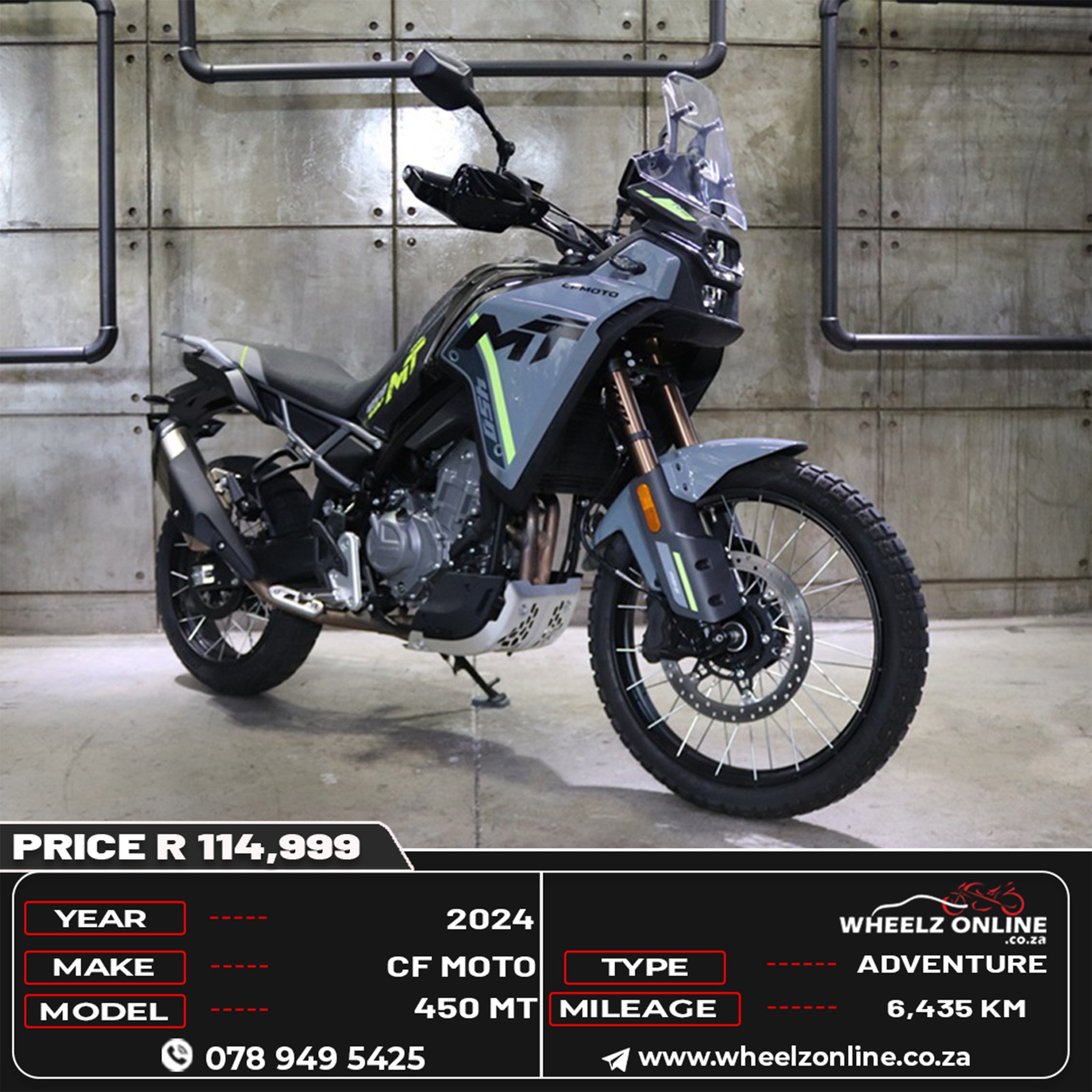 WheelzOnline.co.za - 🌍 THE NEW FRONTIER – CFMOTO 450MT The adventure ...