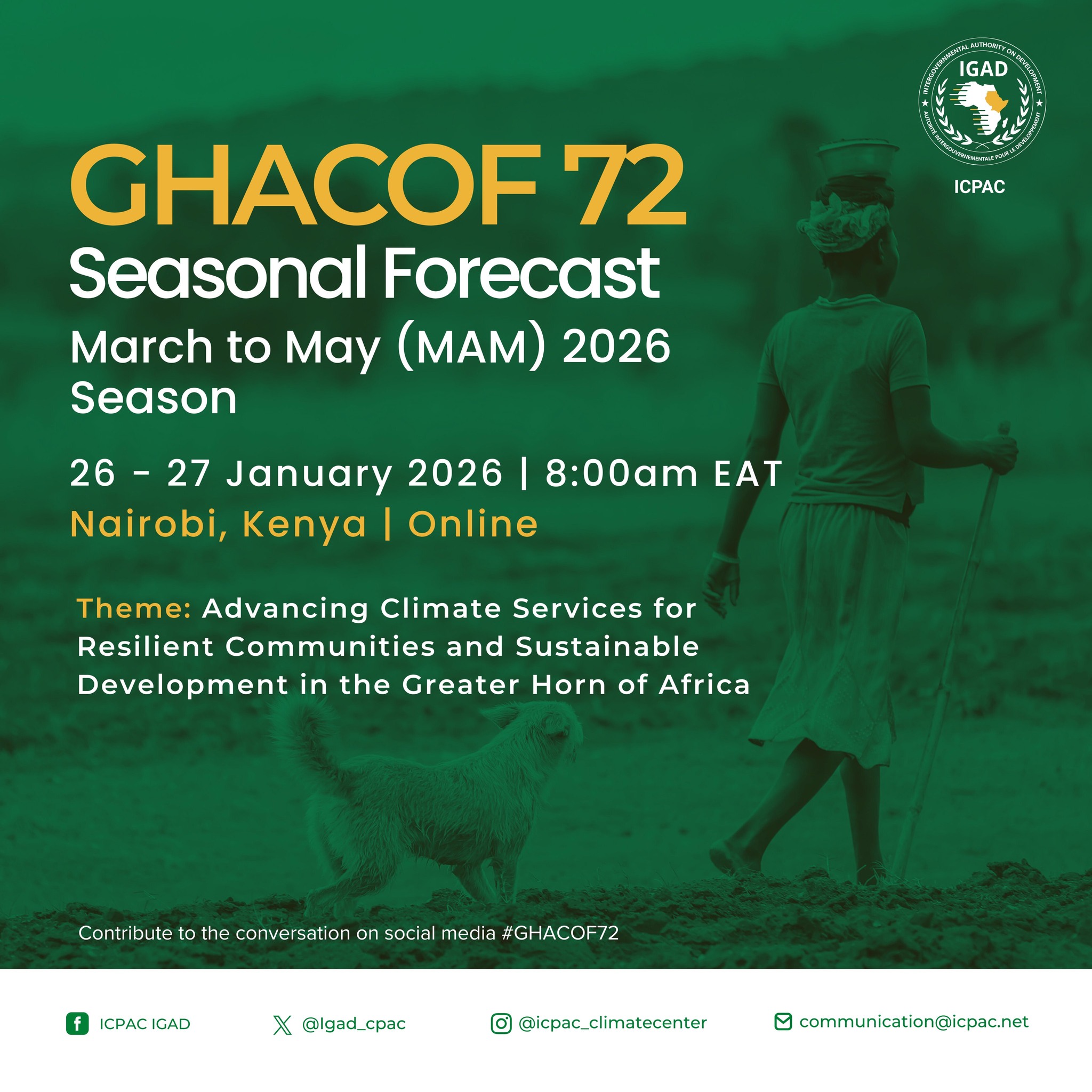IGAD - 📍 Happening now in Nairobi, 🇰🇪 and online 💻 | #ghacof72 #IGAD ...