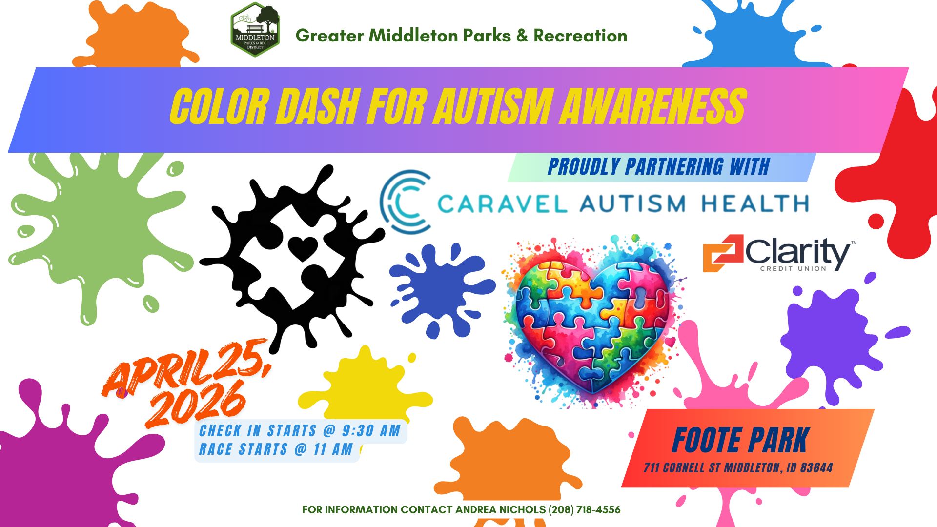 Middleton's Color Dash for Autism Awareness