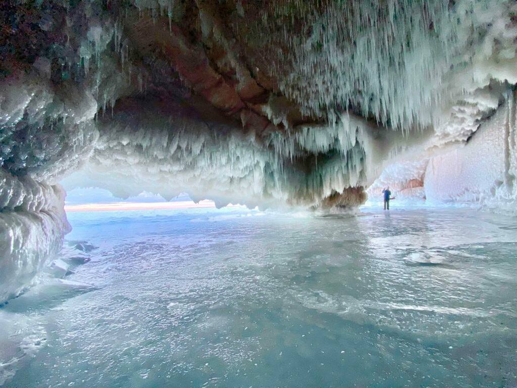 Apostle Islands - Romans point ice caves 2/14/2026. No... | Facebook