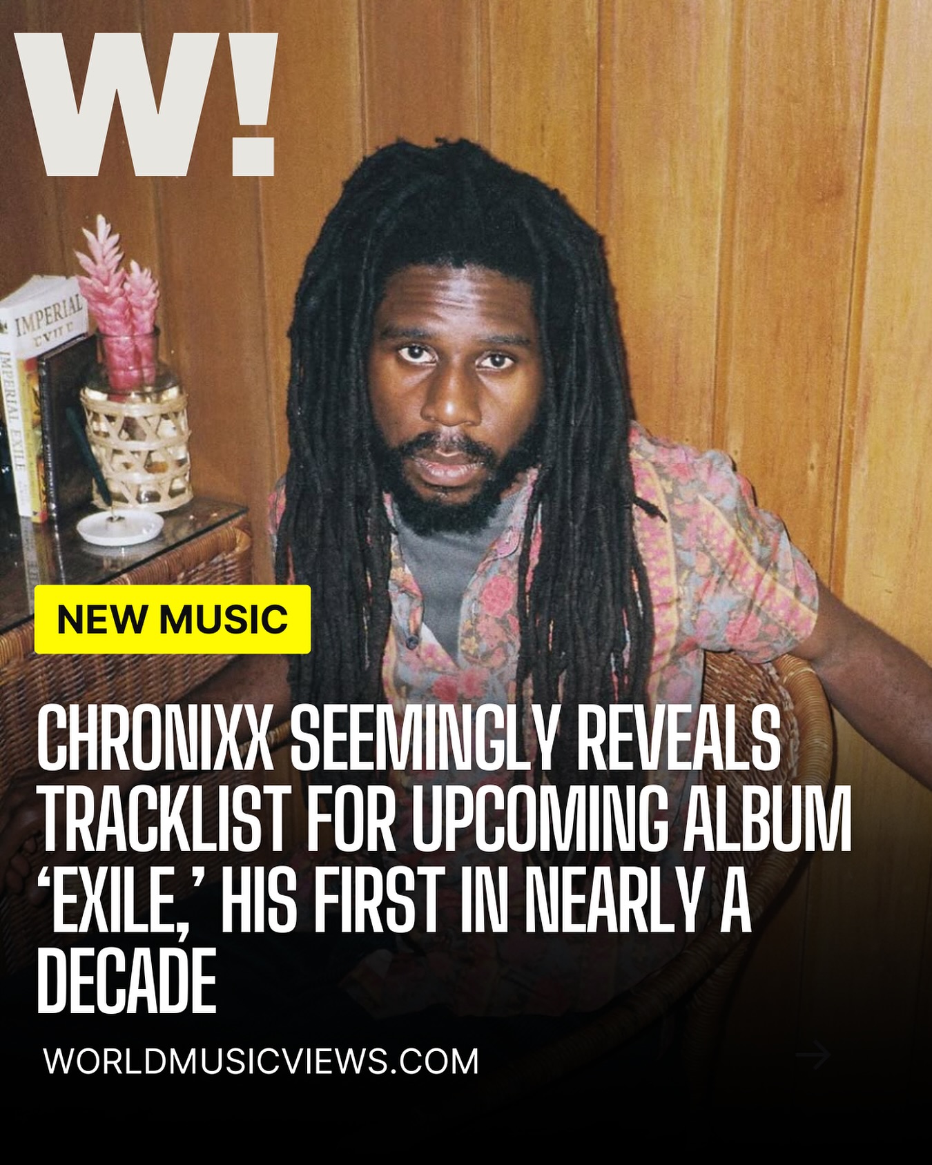 Chronixx is gearing up for the release of his new album, 