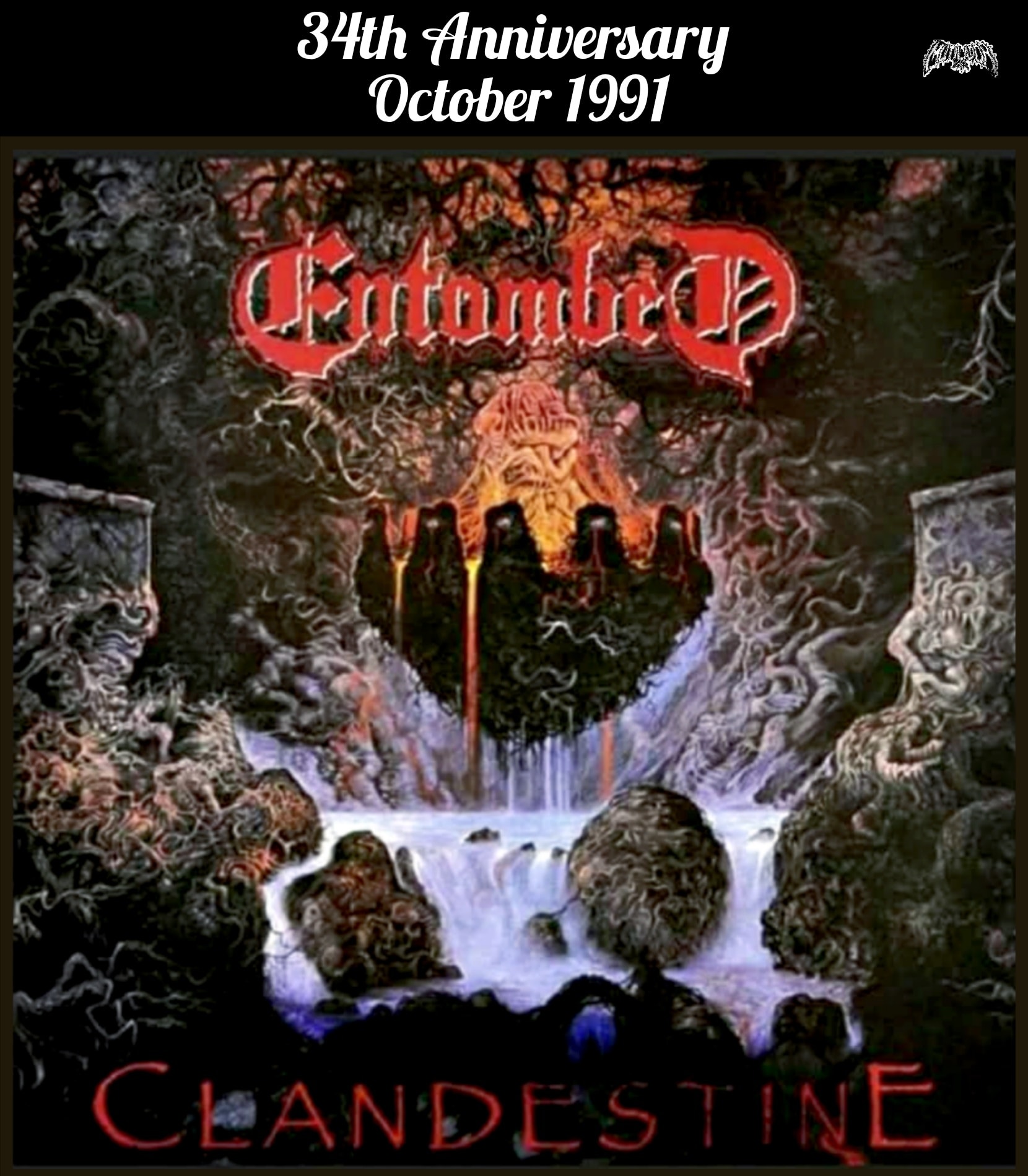 O*a様 Entombed デスメタル ロンT 1991