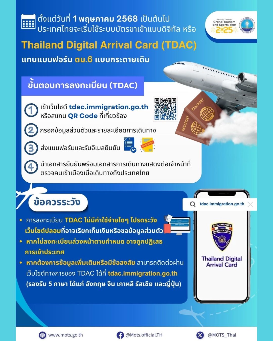 📣 Let us introduce you to TDAC 💻 ️ Thailand Digital Arrival Card – A ...
