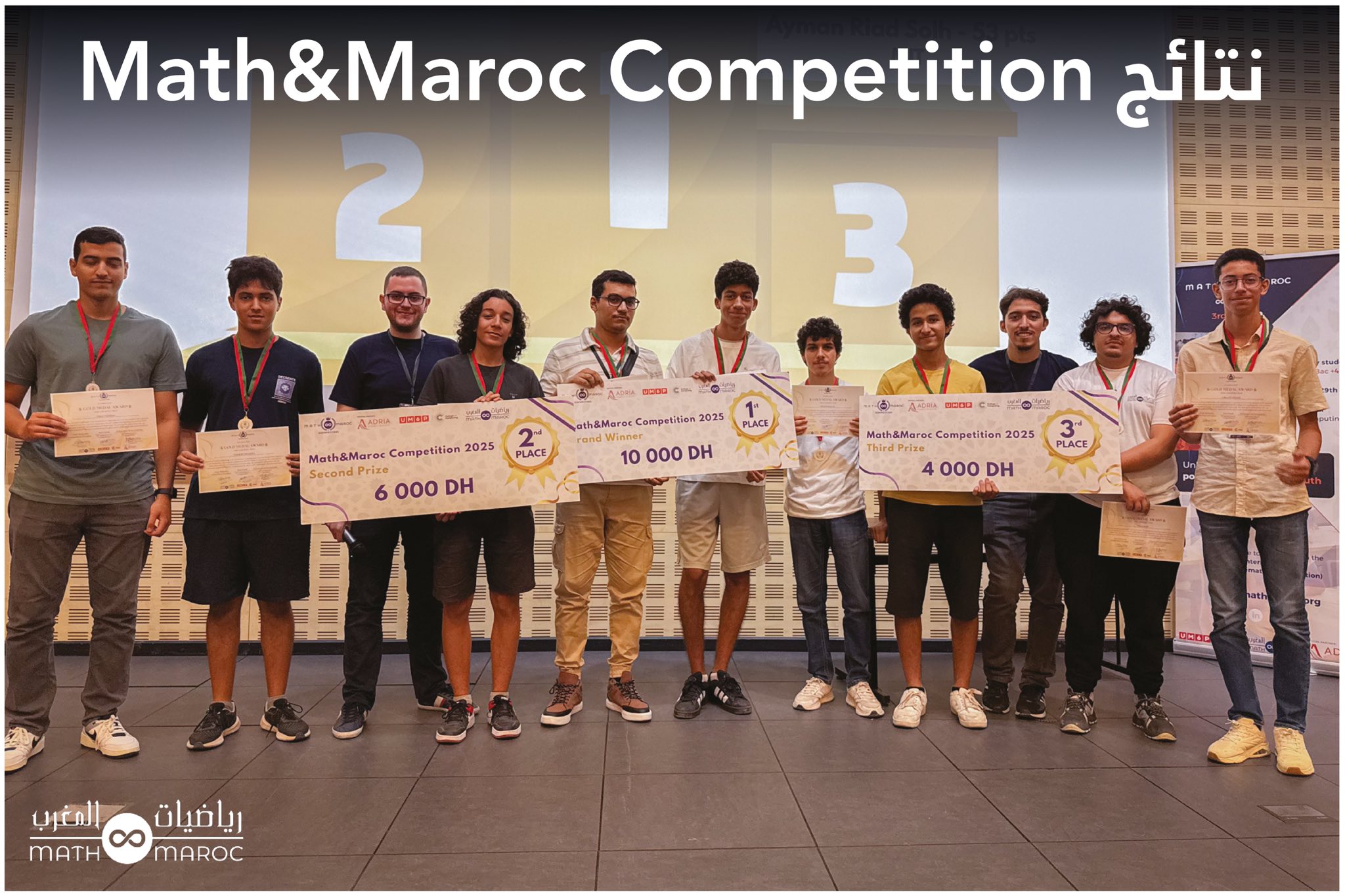Math&Maroc - 🏆 Math&Maroc Competition 2025 – Results 🎉 The... | Facebook