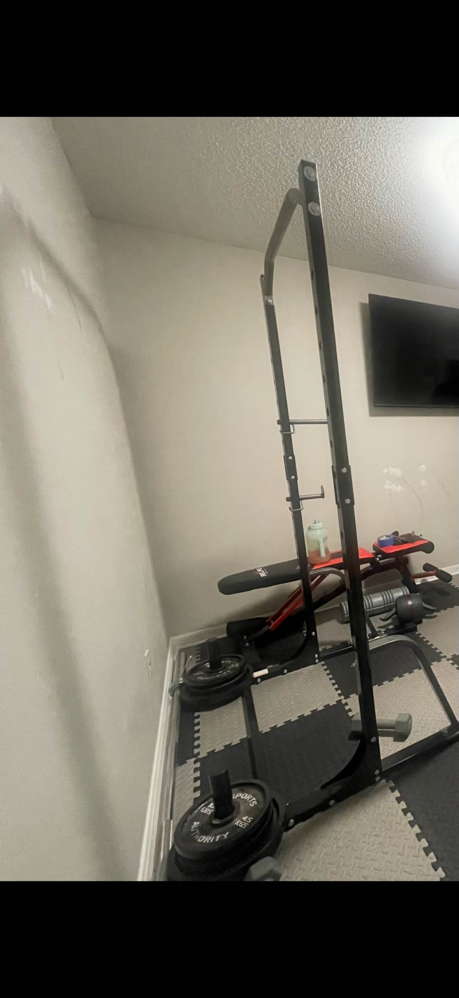 Body Champ Power Rack System with Olympic Weight Plate Storage - Weight ...