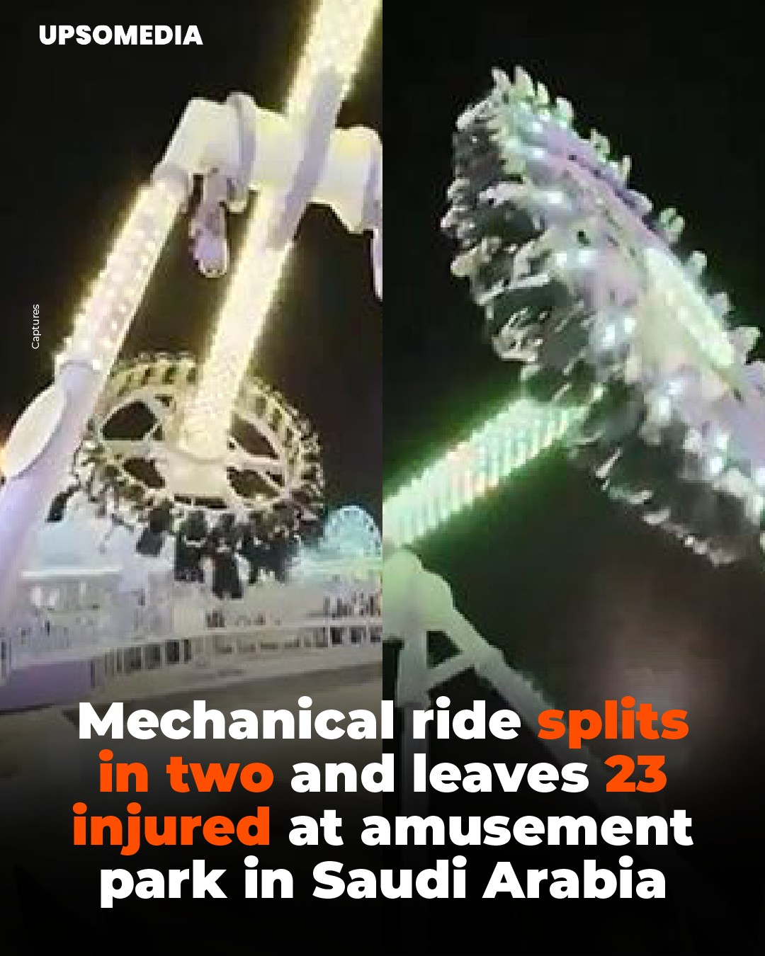 The Enigma - A mechanical ride at Green Mountain amusement park, in the ...