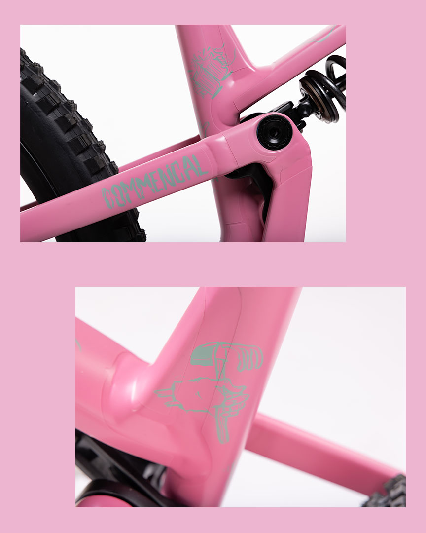 Pink frame. Silver Hope. Full custom. 🎨✨ @fdfbikeshop nailed the