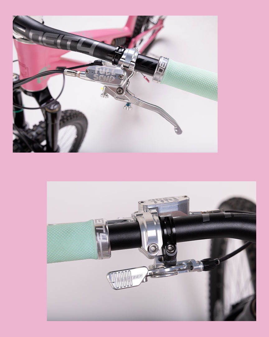 Pink frame. Silver Hope. Full custom. 🎨✨ @fdfbikeshop nailed the
