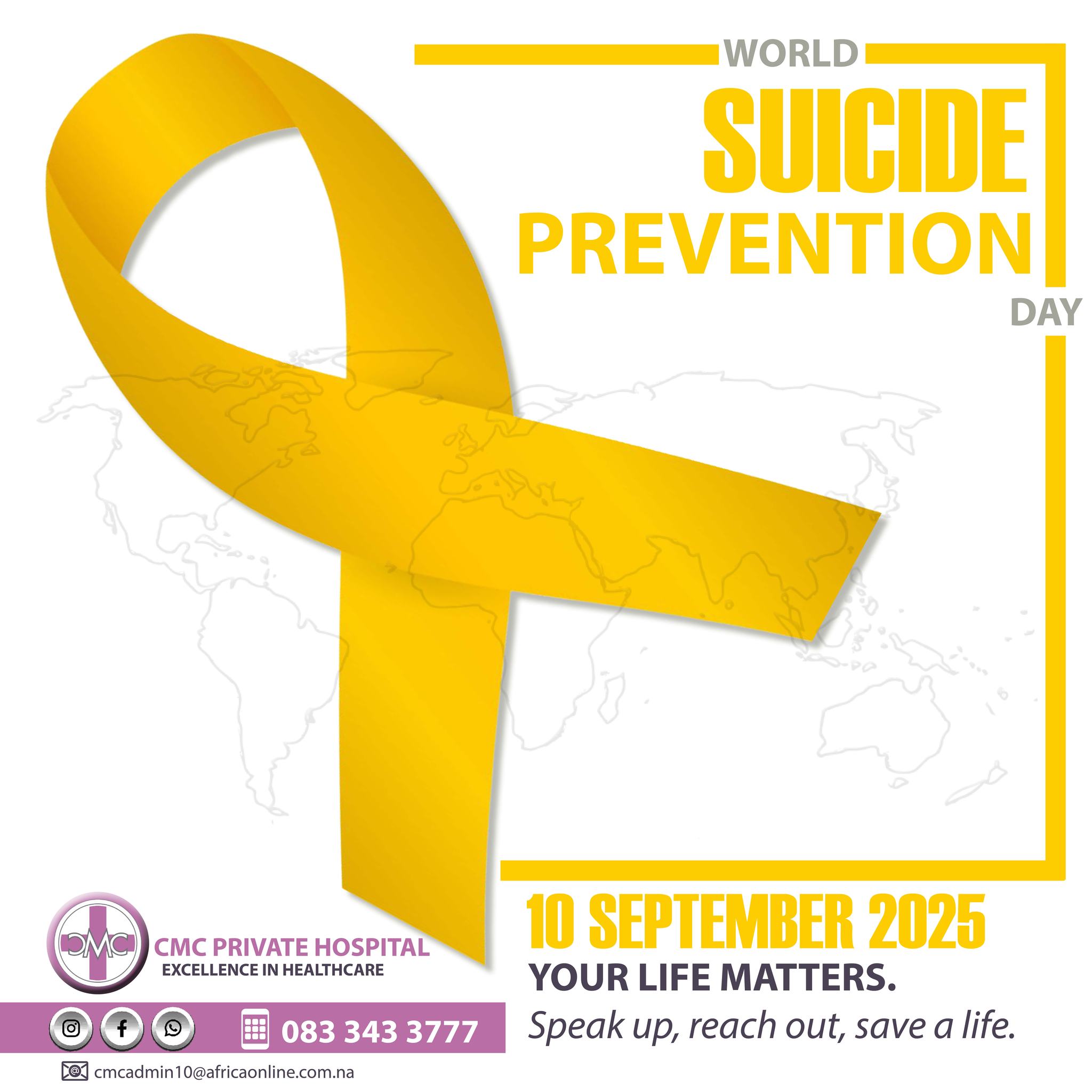 CMC - 💛 Your life matters. On World Suicide Prevention Day (10 Sept ...