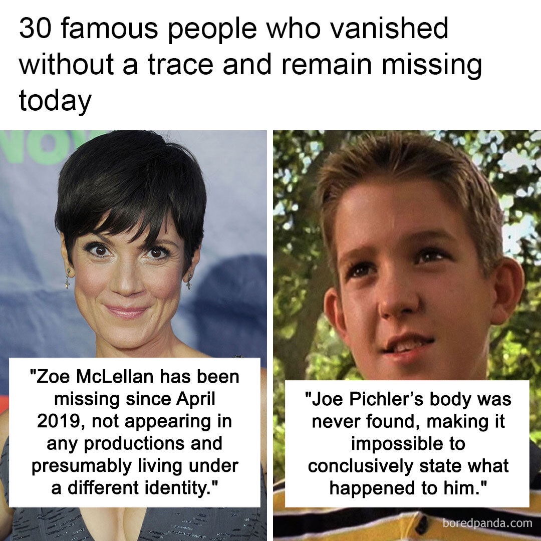Lmao Mommy - 30 famous people who vanished without a trace... | Facebook