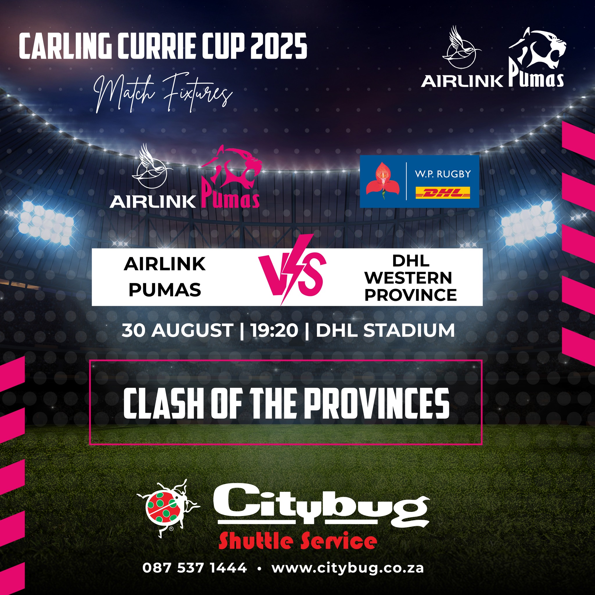 Citybug - Tomorrow our boys, the Airlink Pumas, take on the DHL Western ...