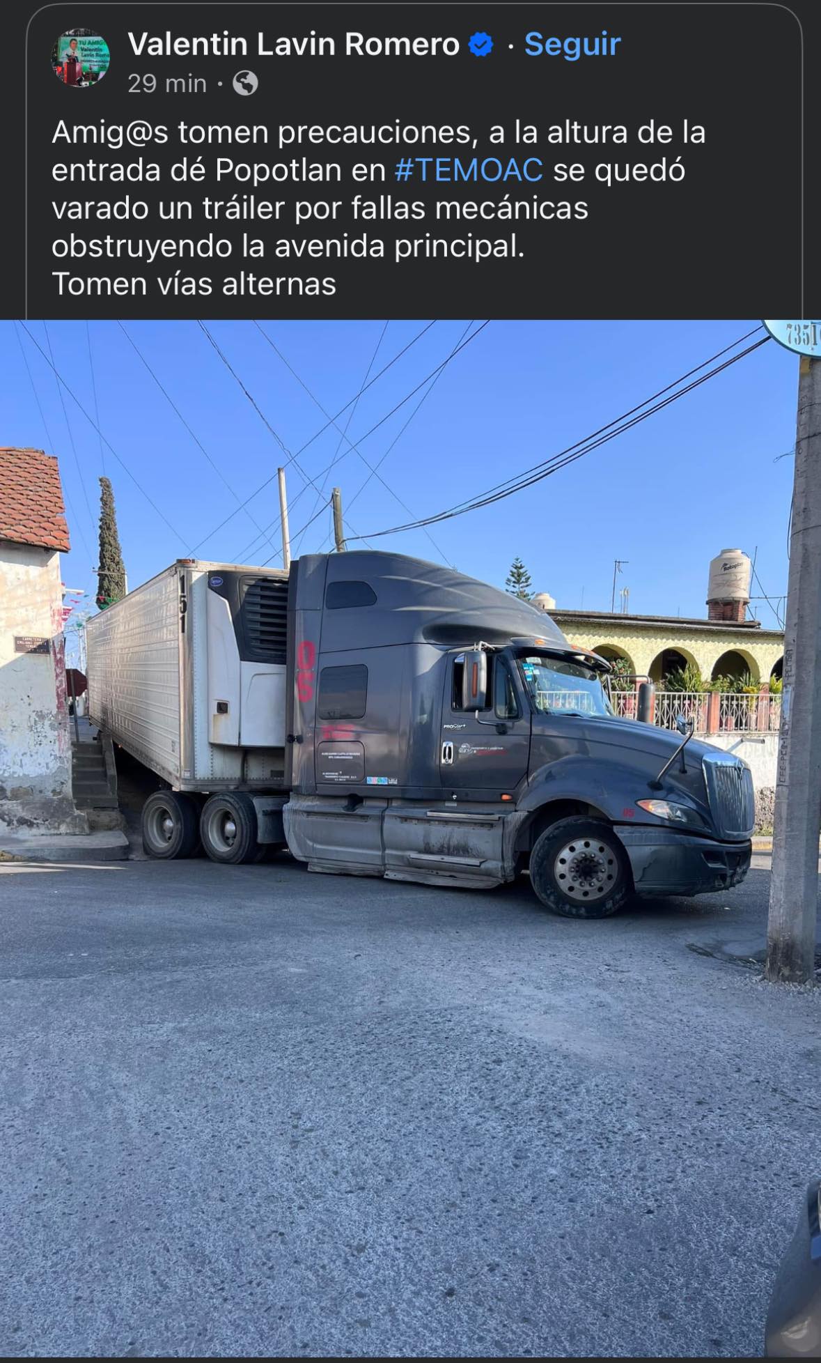 Visita Morelos | 🔴 Tráiler se queda atorado