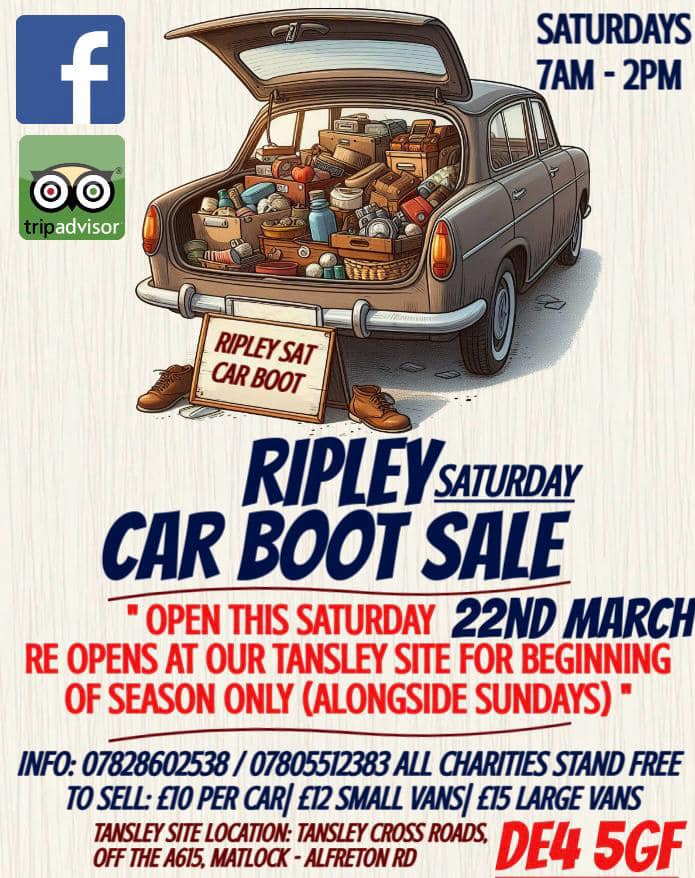 Ripley Saturday Car Boot Sale AND THINGS FOR SALE | Facebook