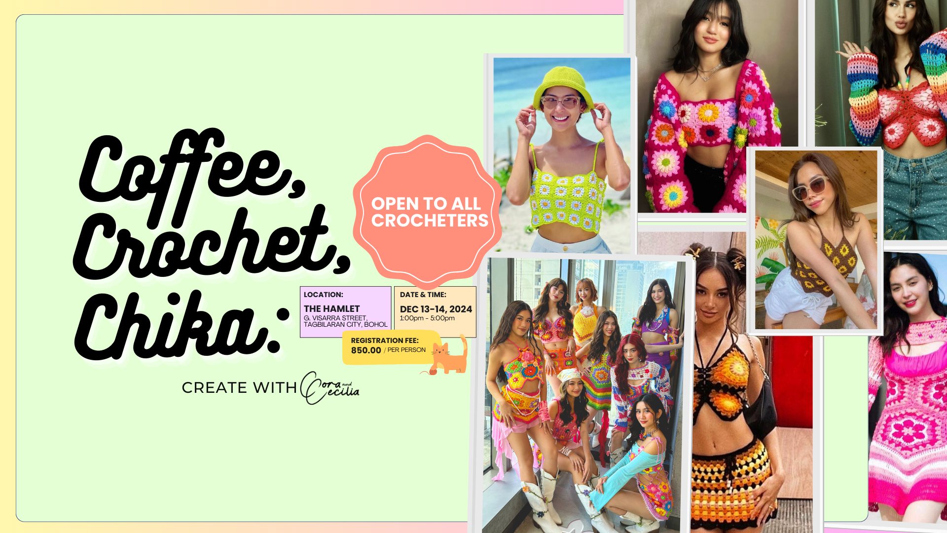 Coffee, Crochet, Chika: Create with Cora and Cecilia