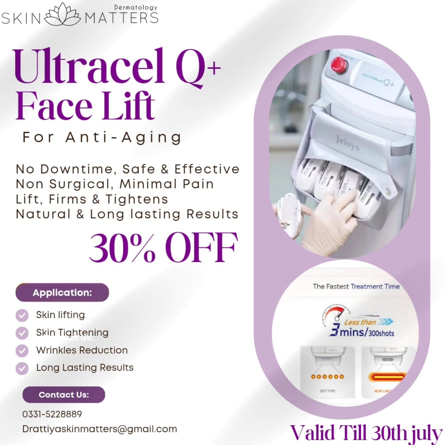 Guinot Hydradermie Lift Treatment - lift facial features by