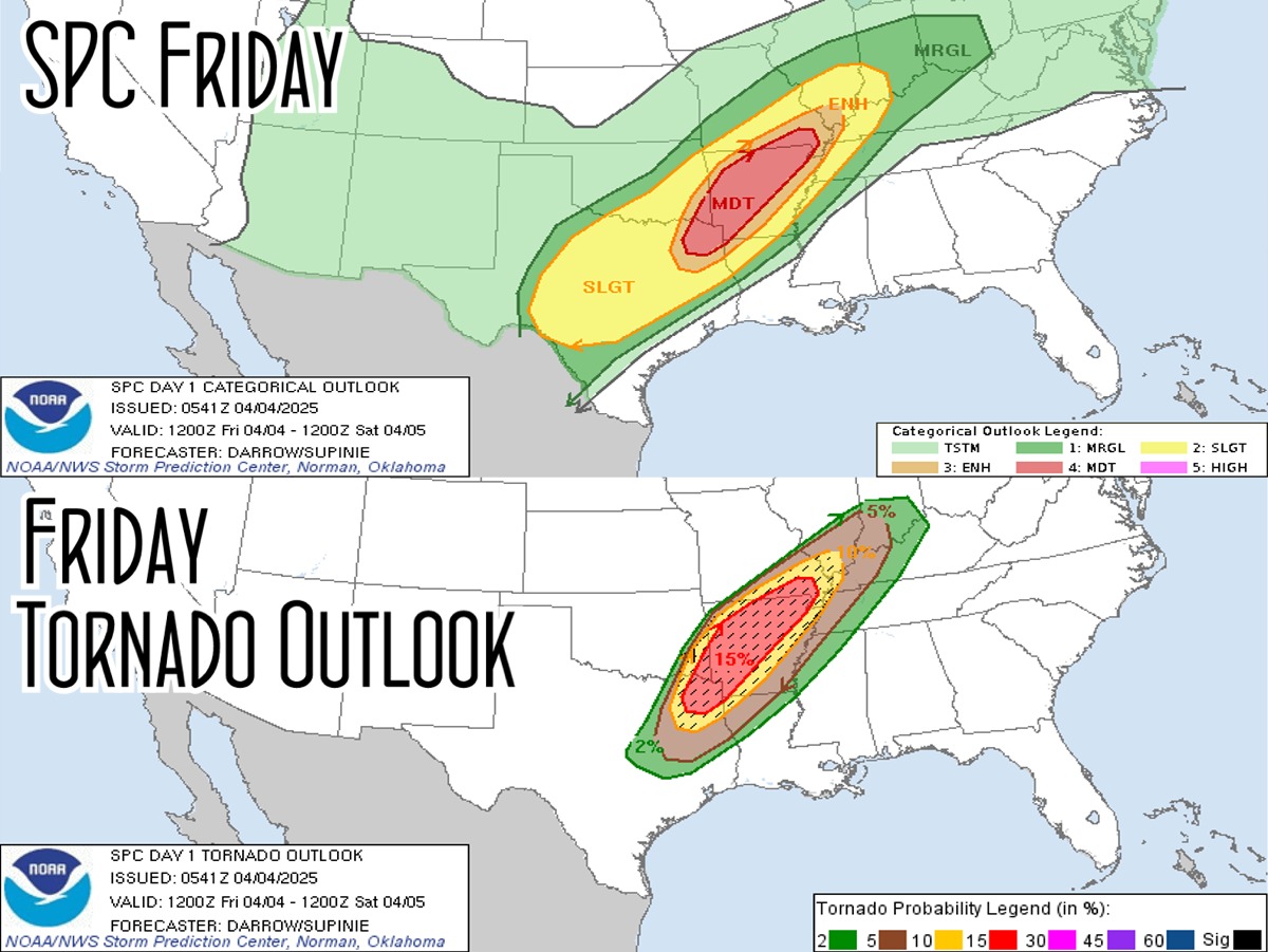 Mike's - Some bigger storm chances return today. Morning SPC maps ...