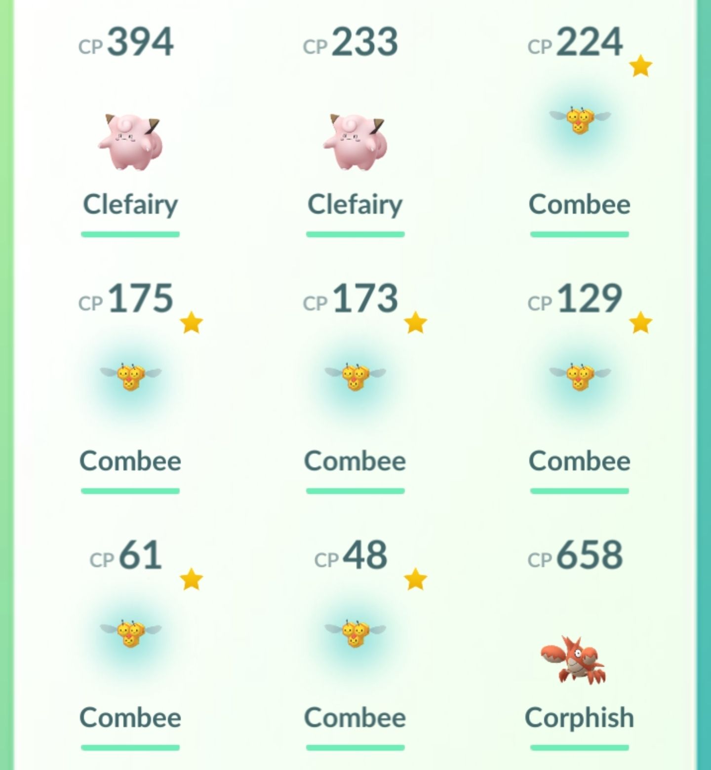 Pok&eacute;mon GO - Shiny Combee Femmina (80.000 Polvere Di Stelle) - Nuova