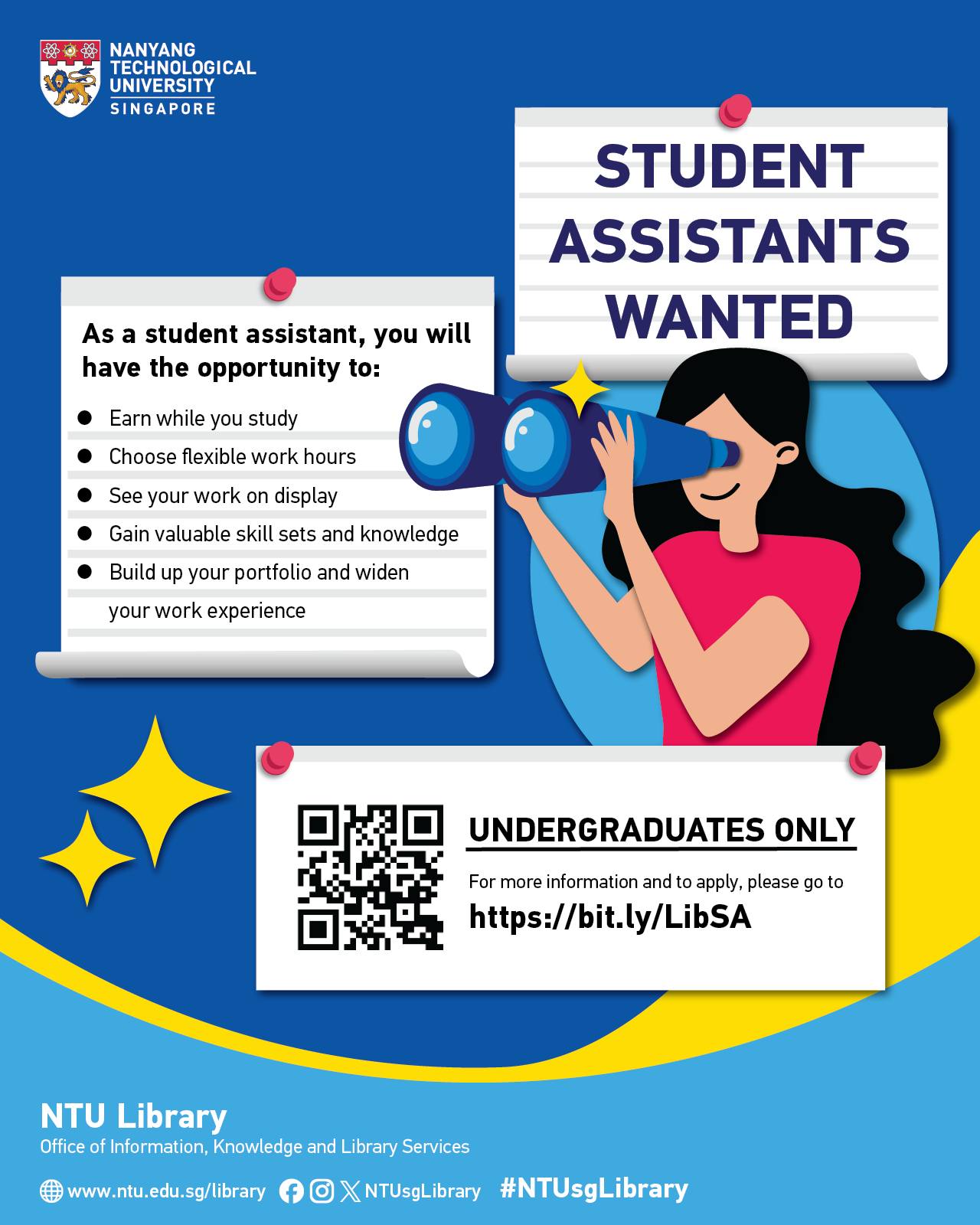 NTU - 📢Student Assistant Wanted! Recruiting undergraduate students from ...
