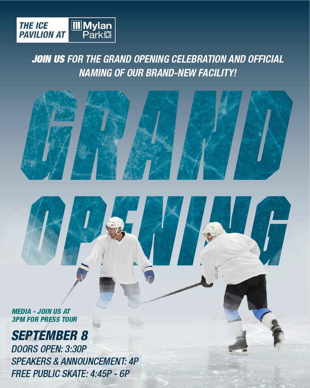 Mylan Park - ⛸️ Celebrate the brand new Ice Pavilion at... | Facebook