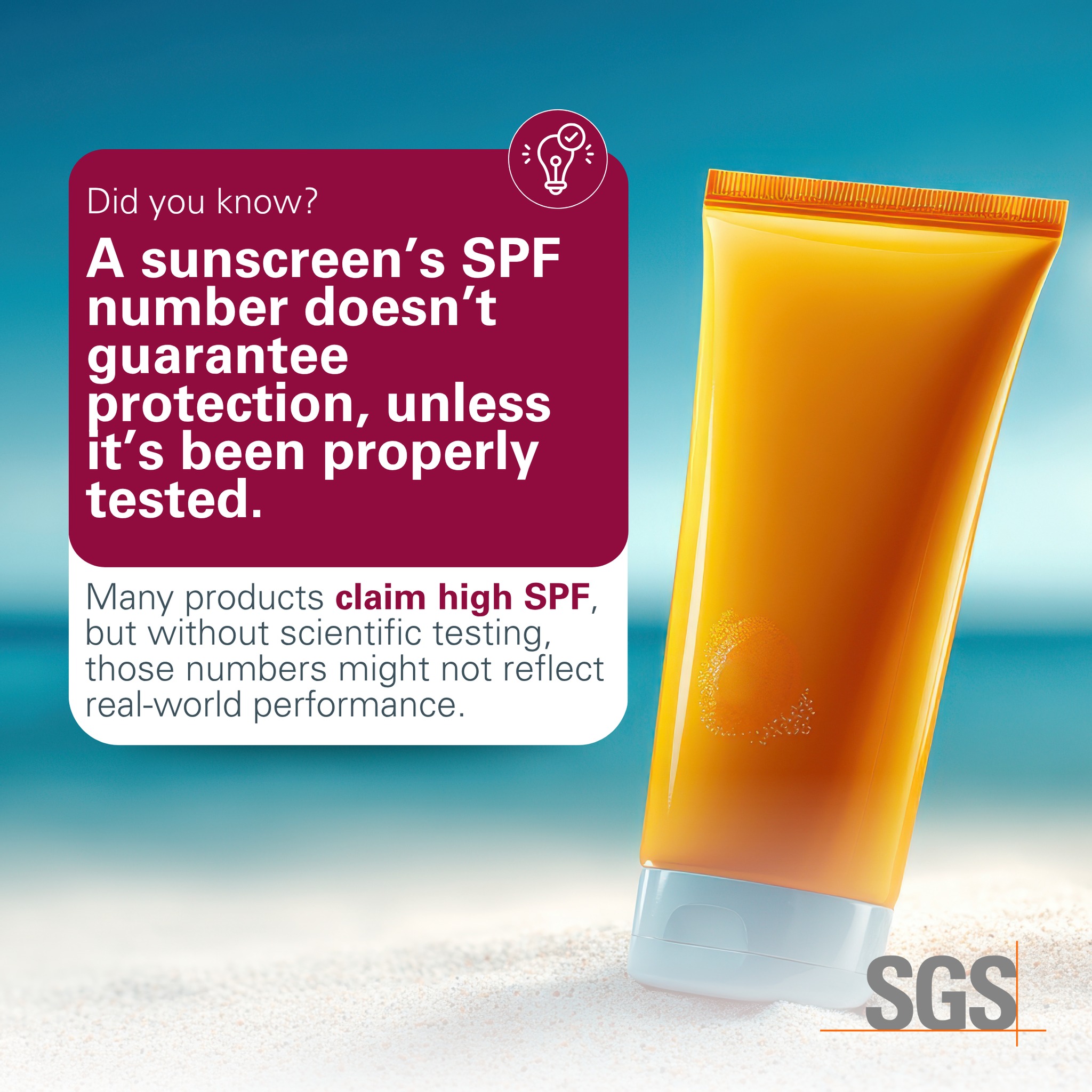 SGS - 🌞 Did you know not all sunscreens with the same SPF... | Facebook