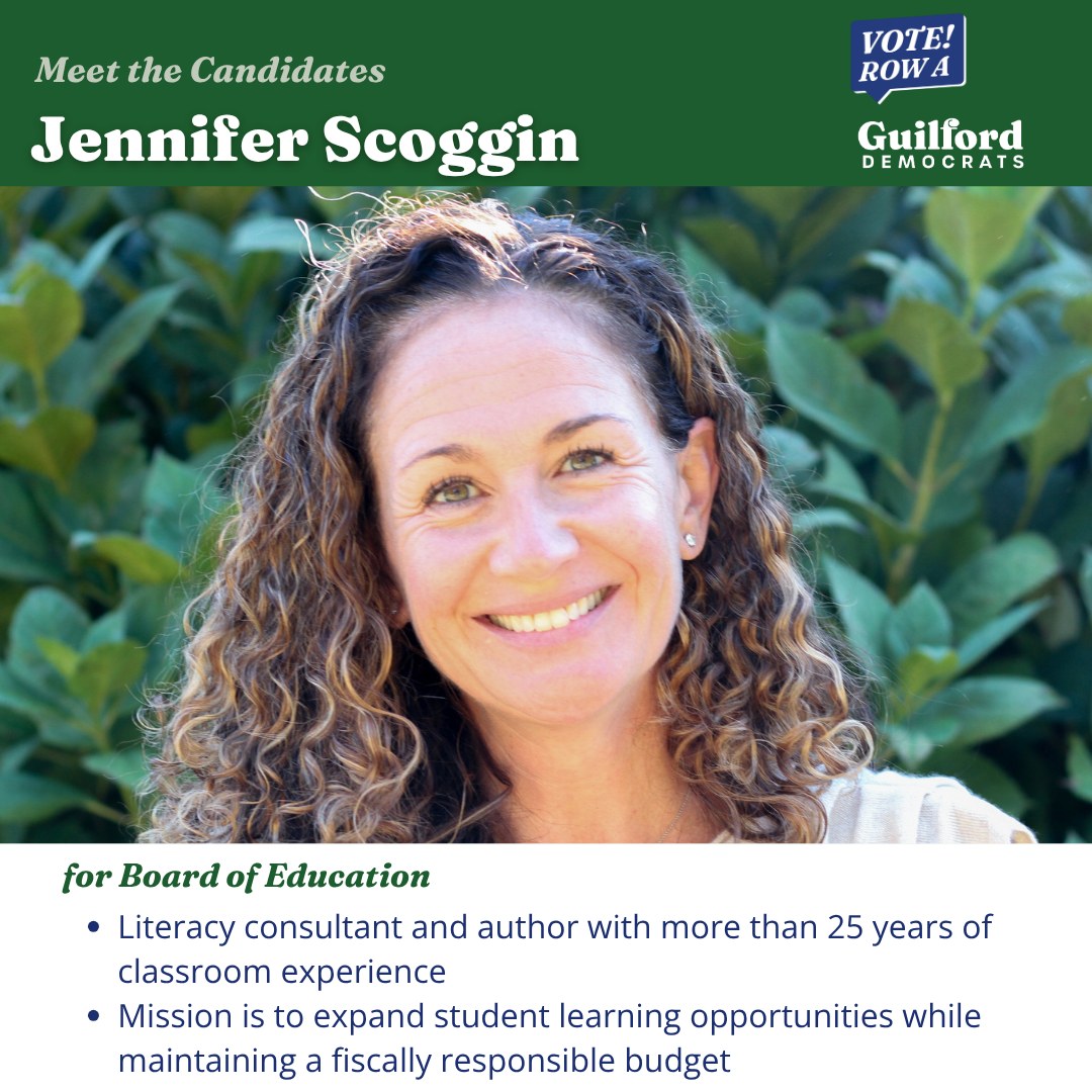 Guilford - Meet Board of Education candidate Jennifer Scoggin. Read ...