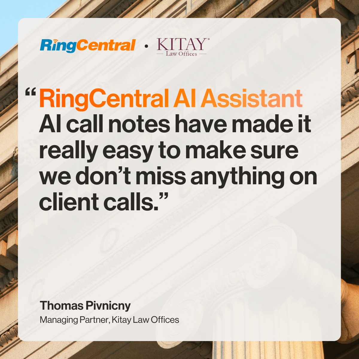 RingCentral - For Kitay Law Offices, every client call is... | Facebook