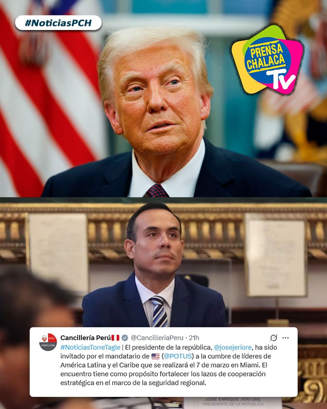 Prensa Chalaca - 🔴 JERÍ ES INVITADO POR TRUMP A CUMBRE EN... | Facebook