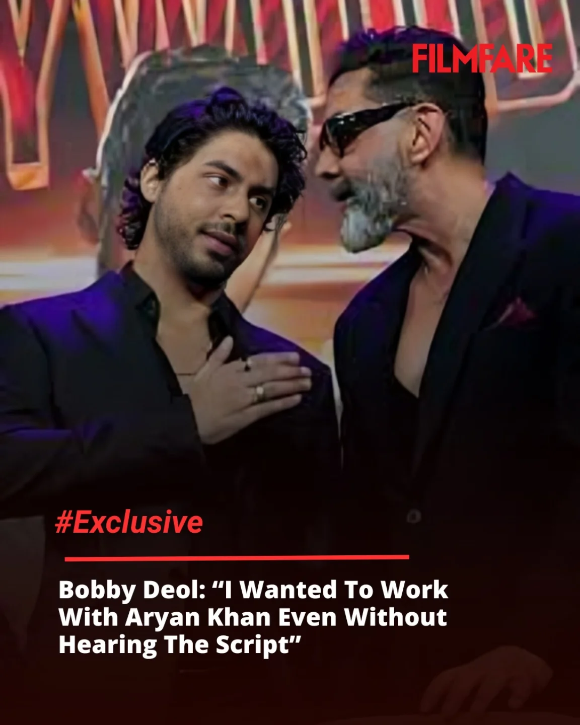 Filmfare - In an exclusive conversation, #BobbyDeol revealed that when ...