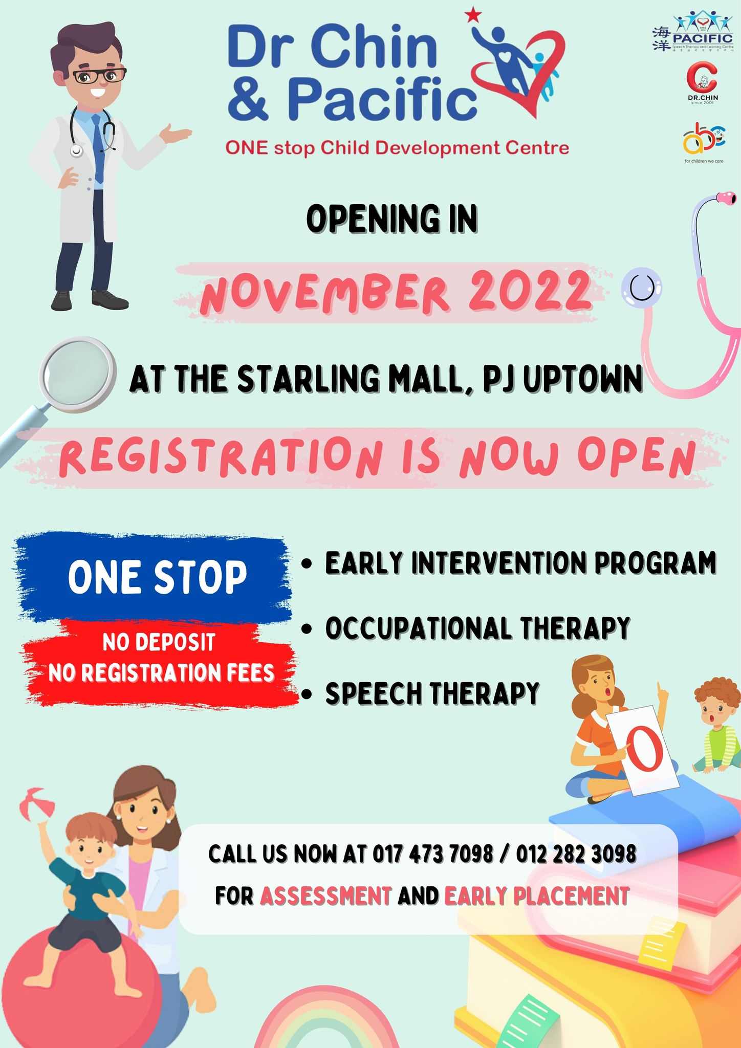 Registration is now open! Dr Chin & Pacific 1-stop therapy centre is ...
