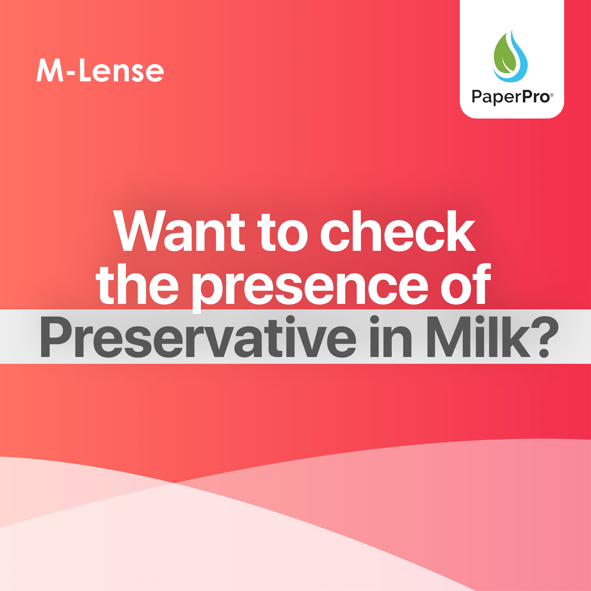 Paper Pro - You Only Want to Test Preservative in Milk???...