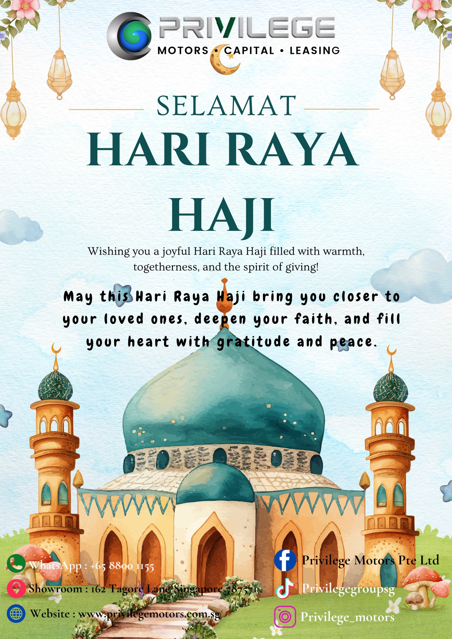 🌙 Selamat Hari Raya Haji! 🕋... - Privilege Motors Pte Ltd | Facebook