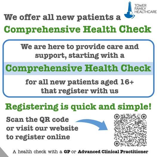 Tower - 🔊 We offer a comprehensive health check to all new patients ...