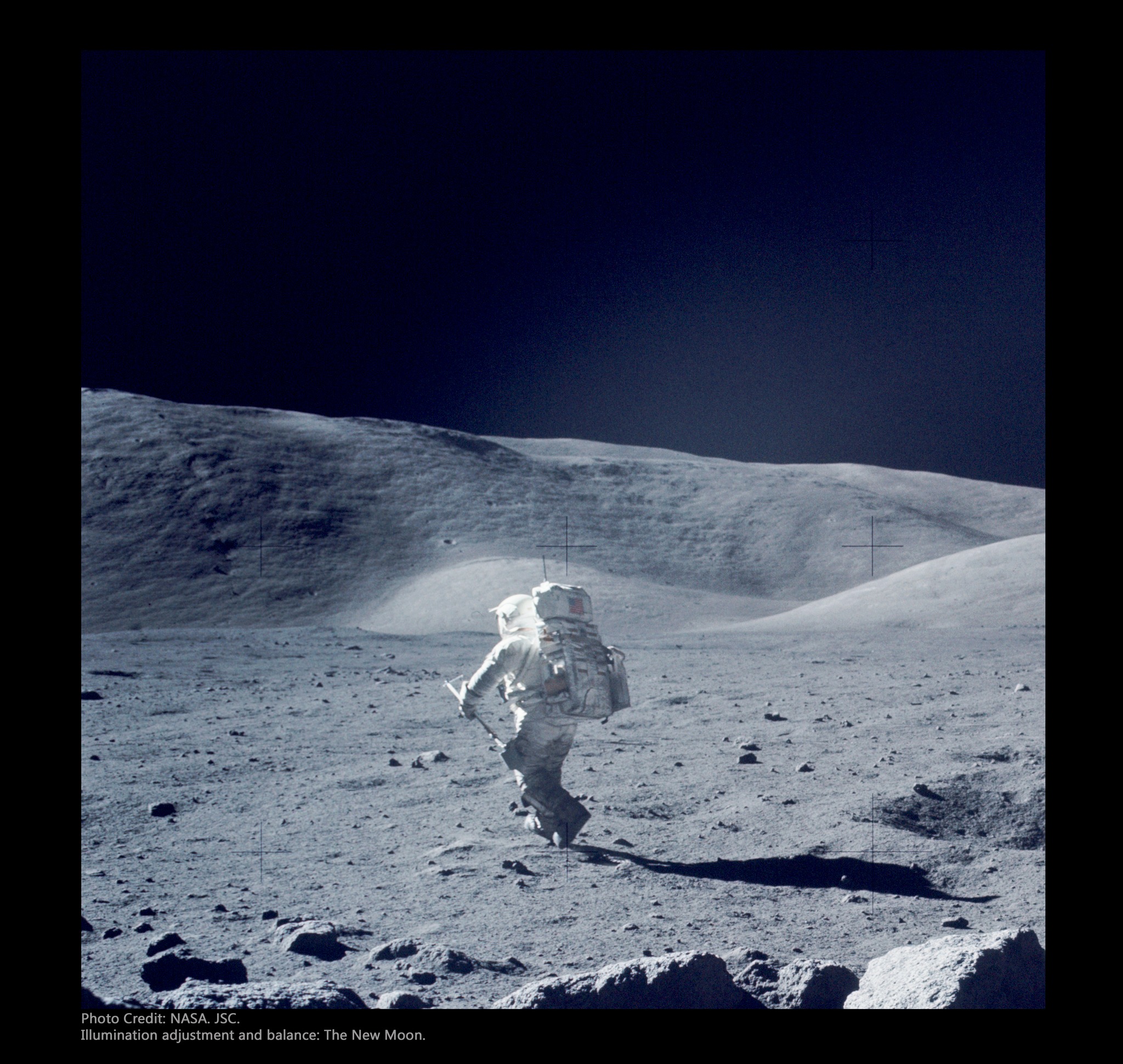 Apollo 17 moon surface photo from December 1972