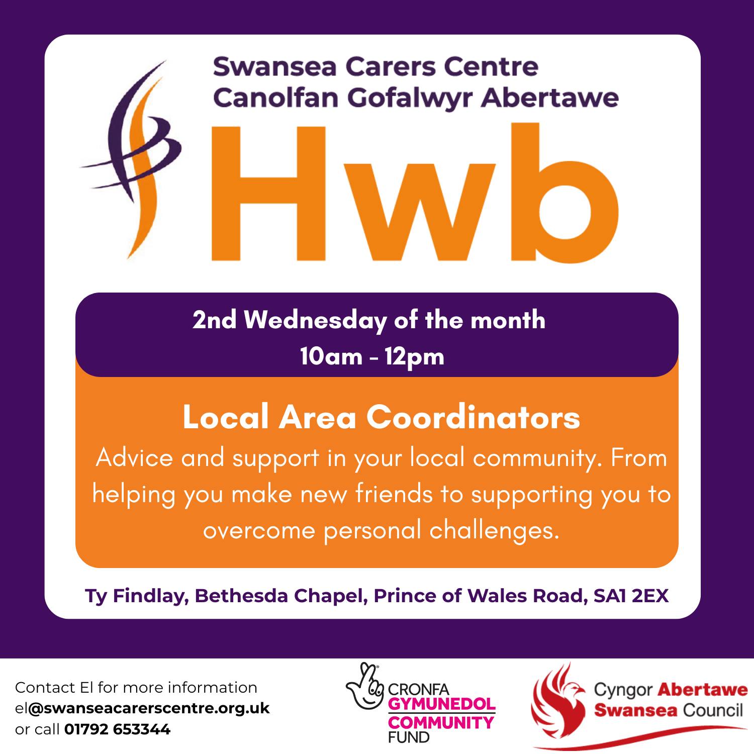 Swansea - Tomorrow we have a representative from Swansea’s Local Area ...