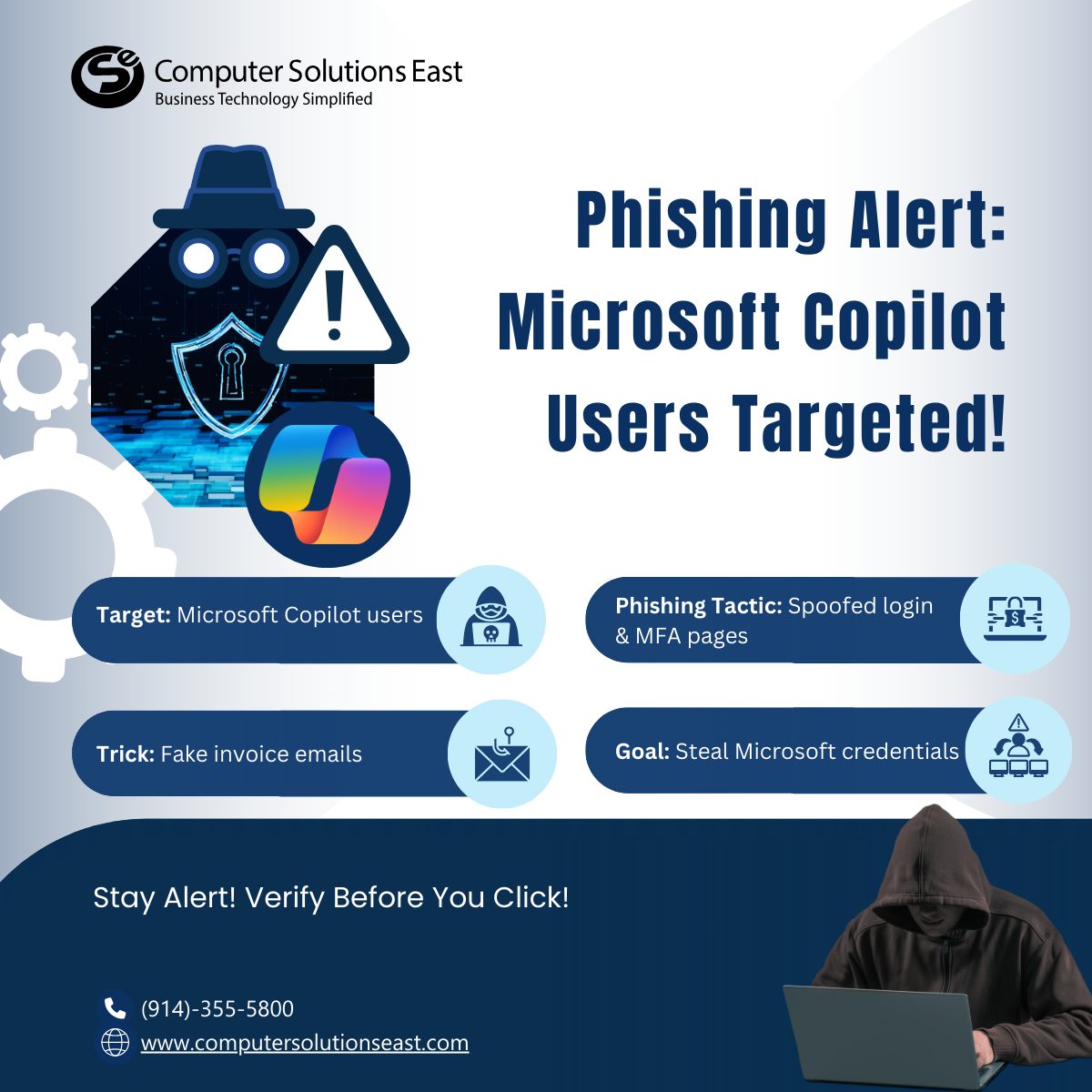 🚨 Beware of a new phishing... - Computer Solutions East Inc. | Facebook