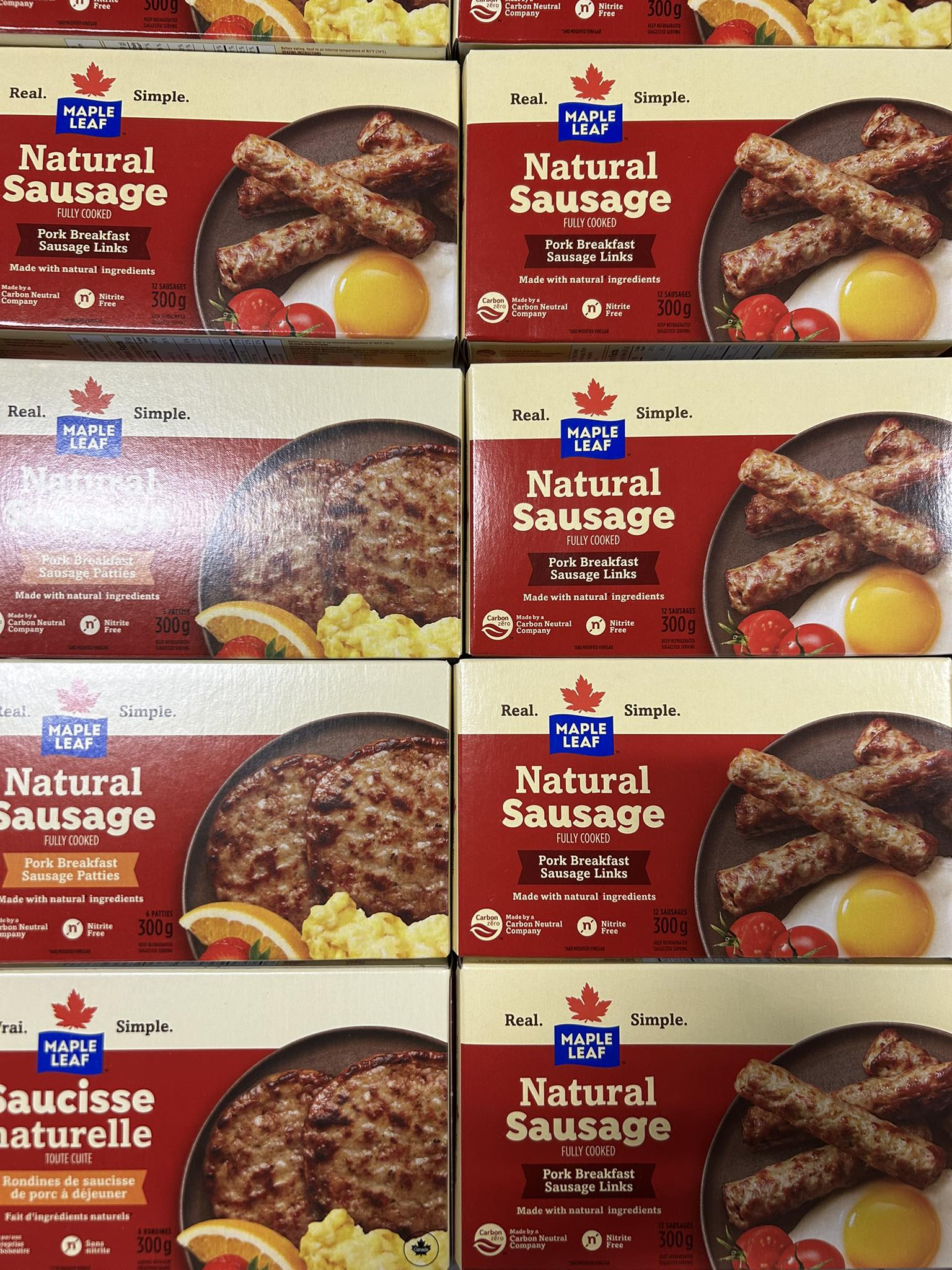 Old - Breakfast Goals, Budget Friendly! Maple Leaf Natural Sausage ...