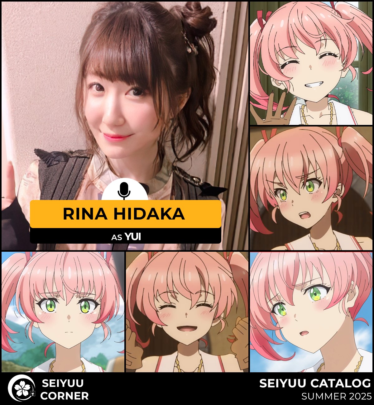Seiyuu - Rina Hidaka is the voice behind Yui, a swordsman who became an ...