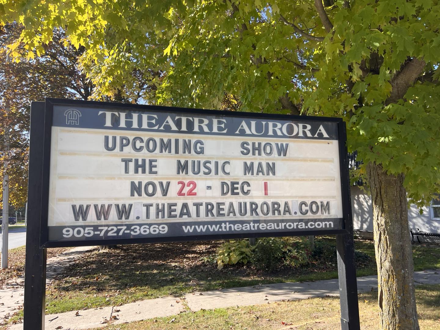 Theatre Aurora - The sign has been changed. Just over a... | Facebook