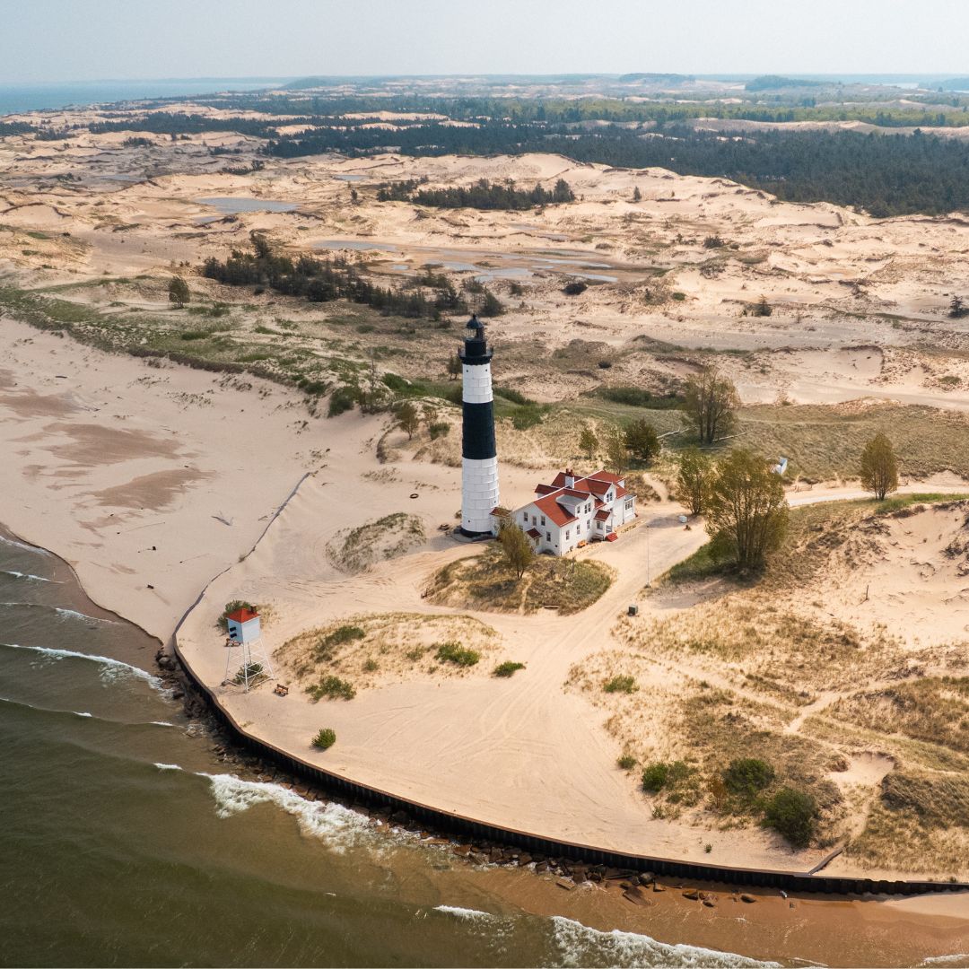 Lakeshore - Hike or bike out to Big Sable Point and step inside today ...