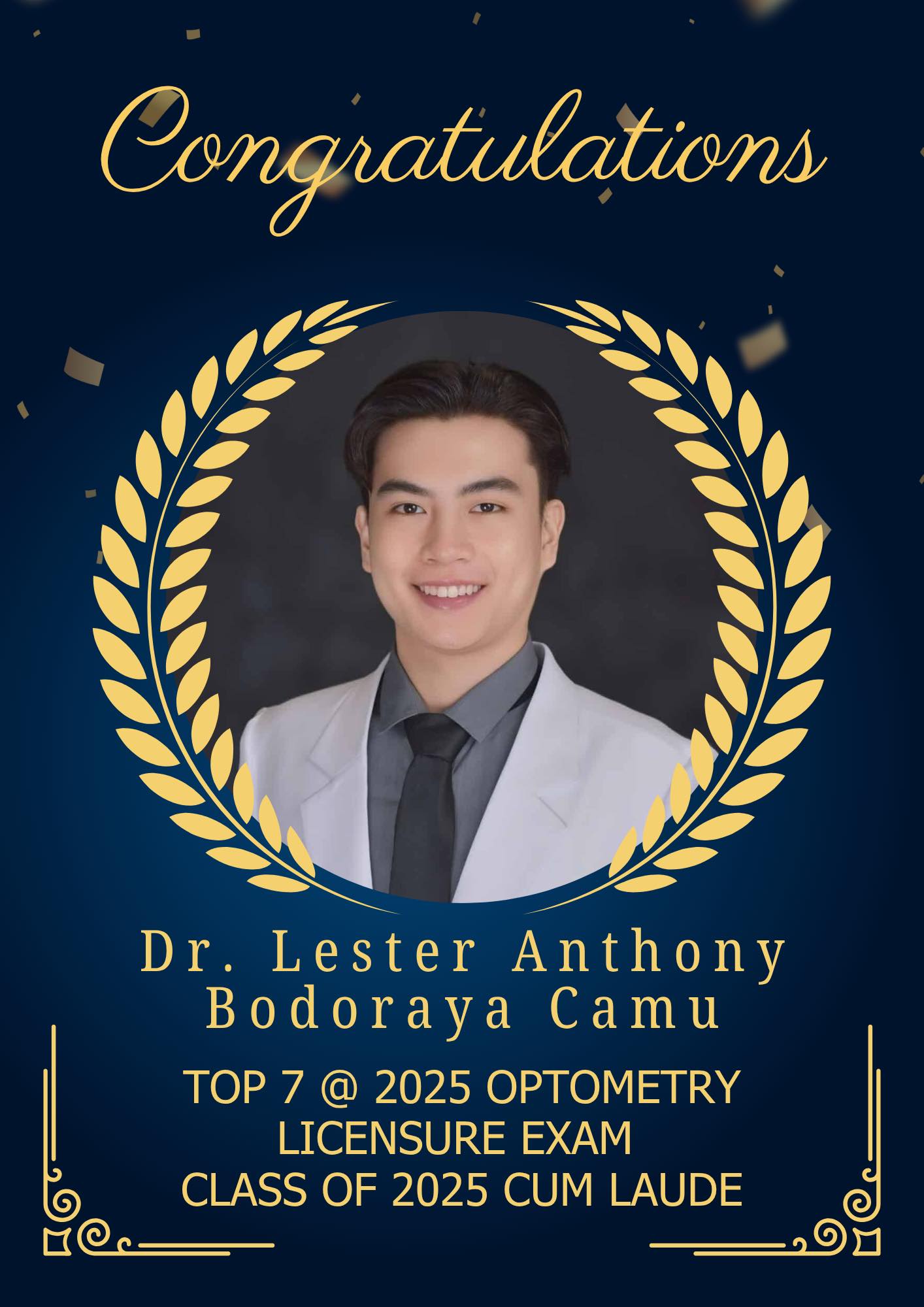 Bodoraya - Congratulations to Dr. Lester Anthony Bodoraya Camu 🎉🎉🎉 Top ...